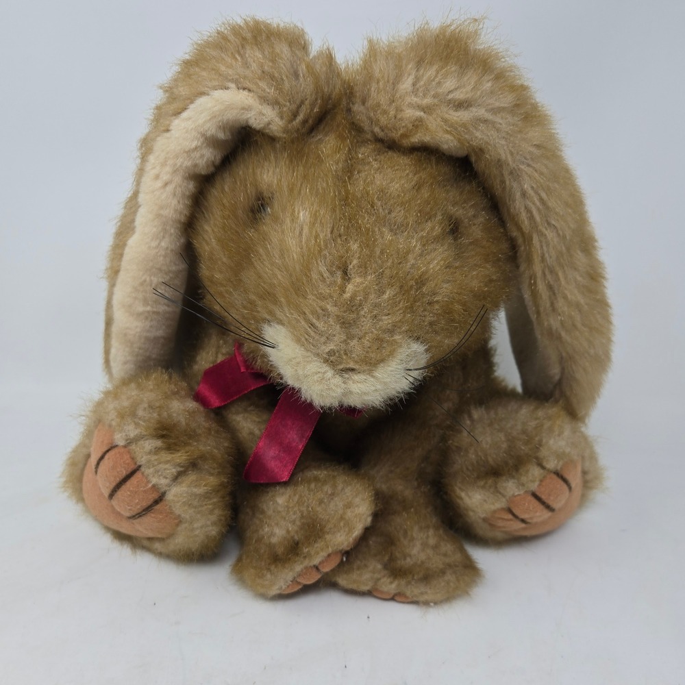 Mary Meyer Vintage Plush Bunny Rabbit Floppy Ears Brown Stuffed Animal Korea‎